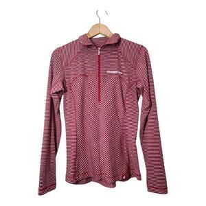 WSU Washington State University Cougars Columbia 1/2 Half 1/4 Zip Striped Shirt